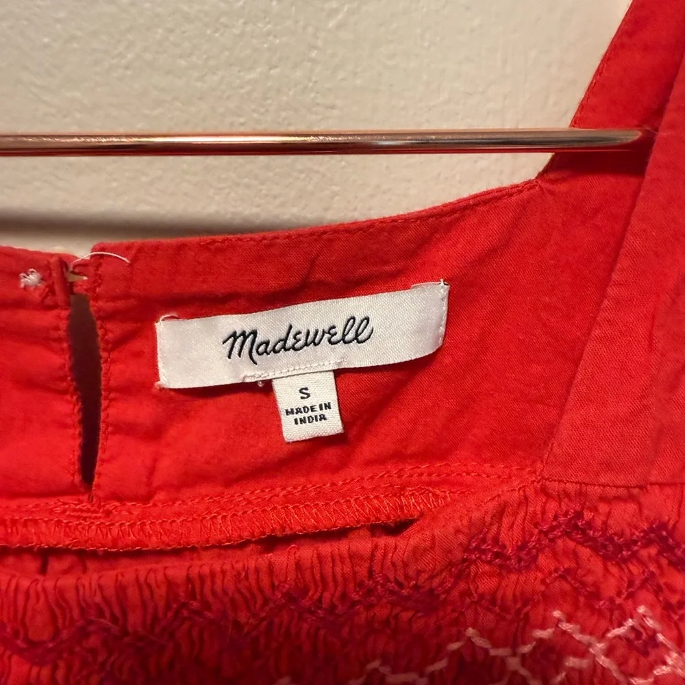 Madewell Red Sleeveless Top - Picture 2 of 4